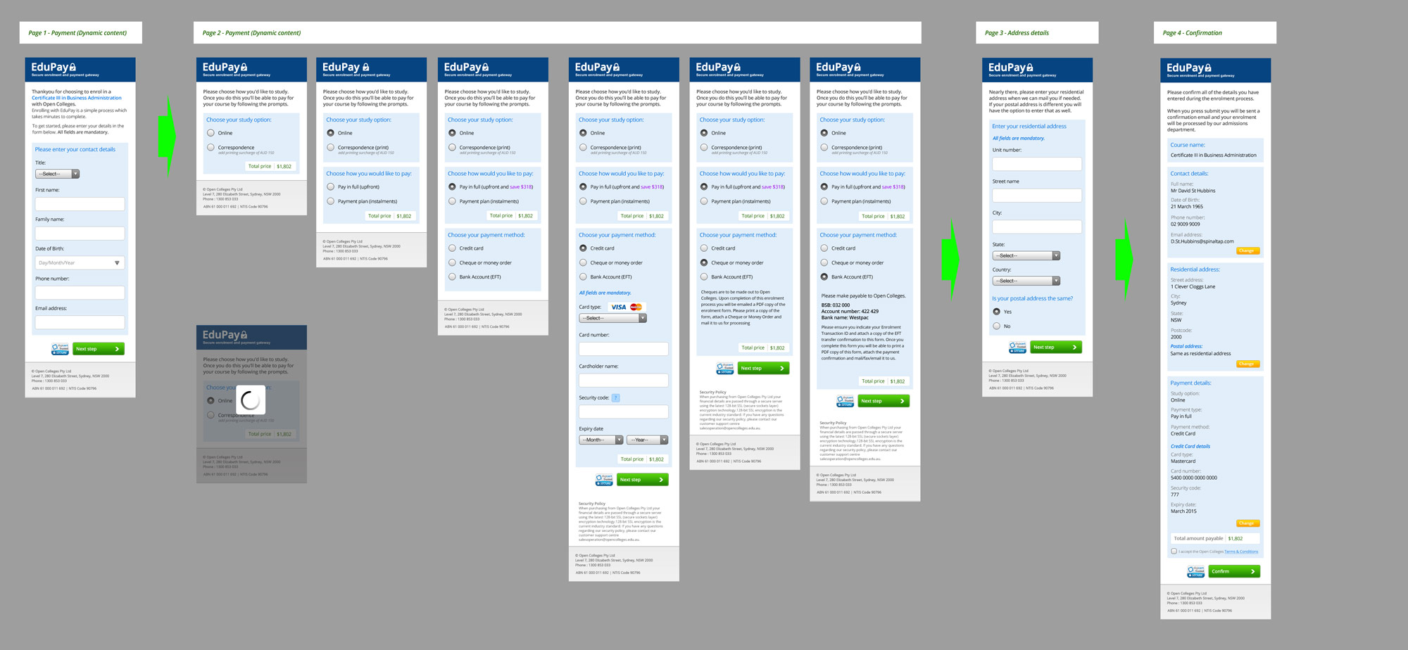 Edupay Story board